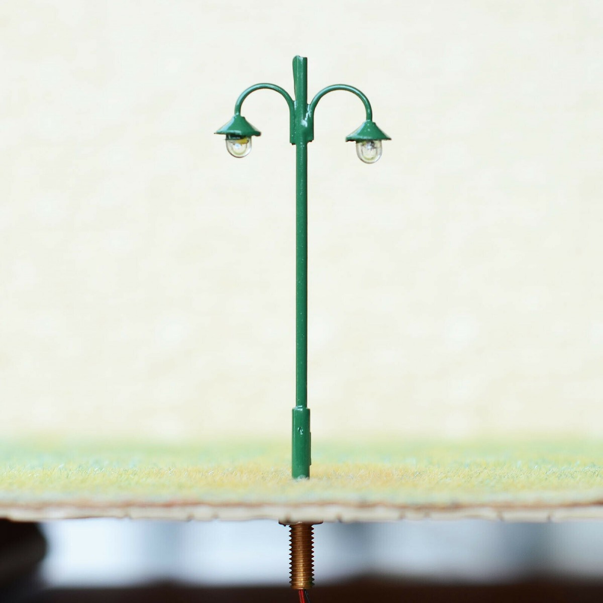 5 x HO scale model railroad antique street light LED lamppost path lamp #S1711BG